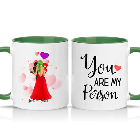 Two Tone 11oz Mug Racing Green
