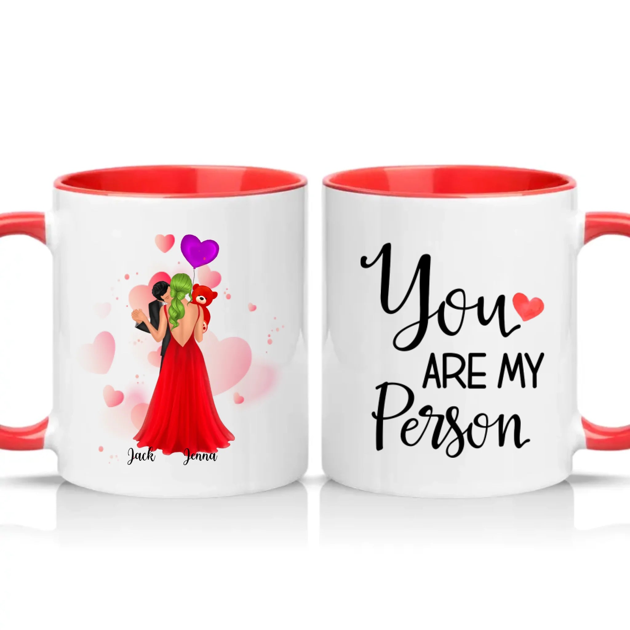 Two Tone 11oz Mug Red