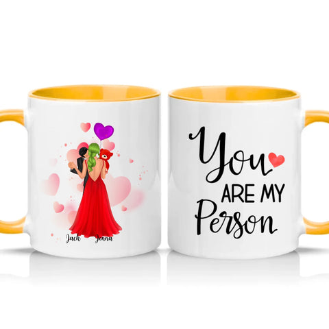 Two Tone 11oz Mug Golden Yellow