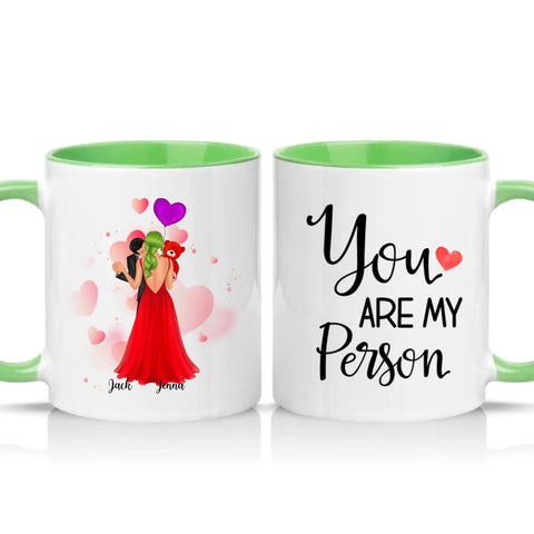 Two Tone 11oz Mug Green