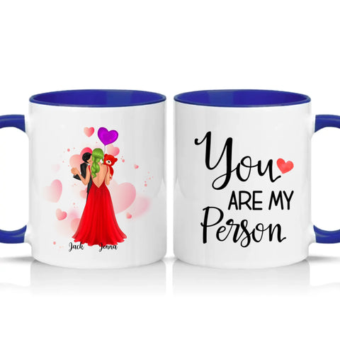 Two Tone 11oz Mug Dark Blue