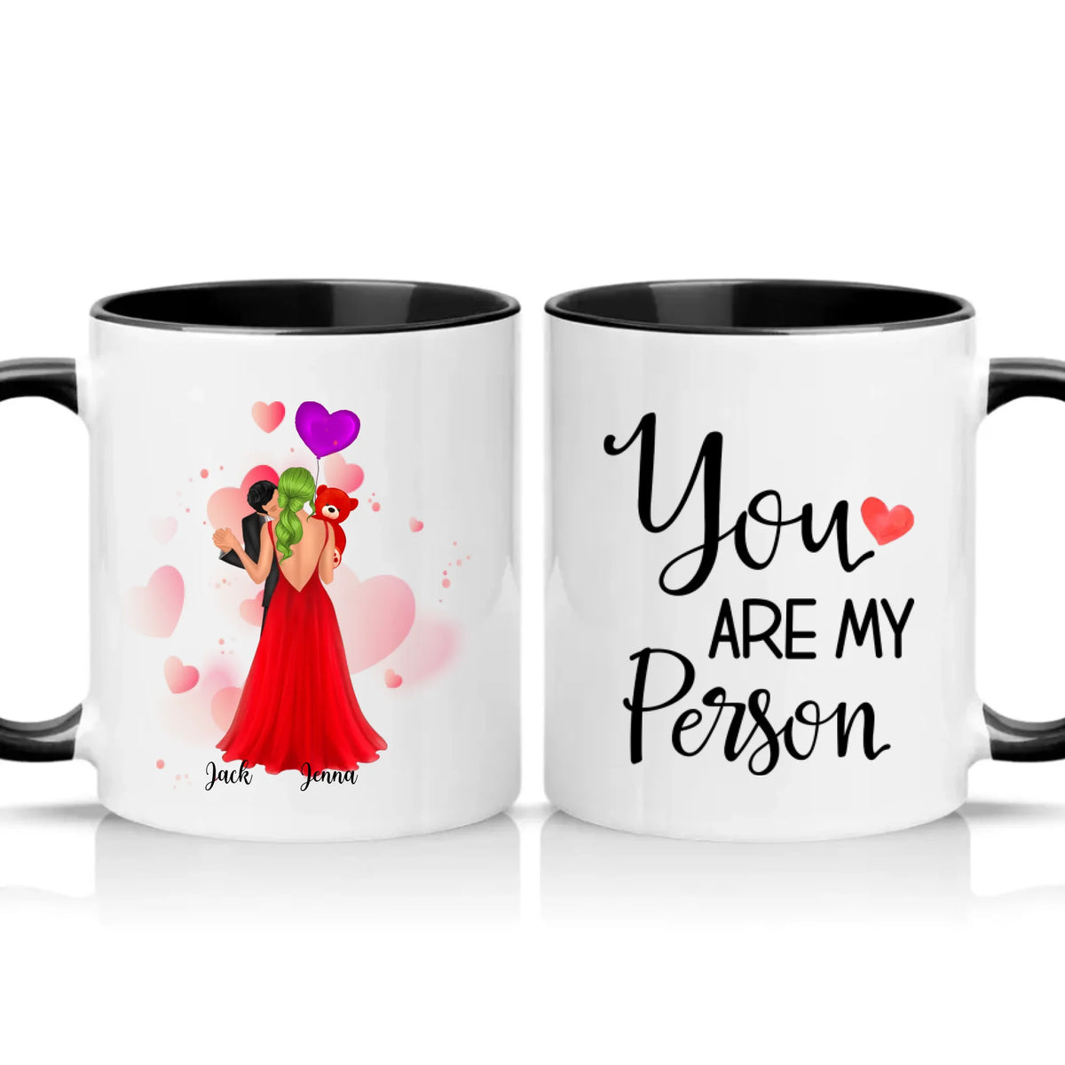 Two Tone 11oz Mug Black