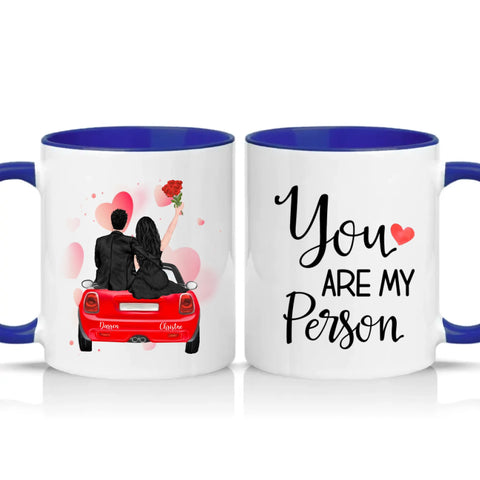 Two Tone 11oz Mug Dark Blue