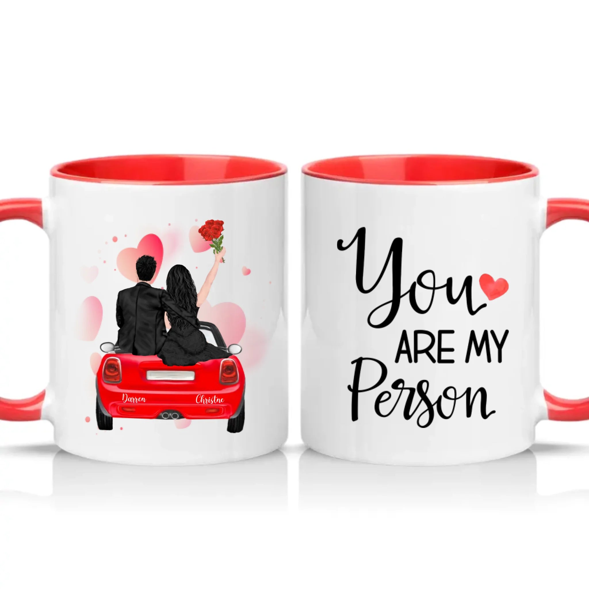 Two Tone 11oz Mug Red