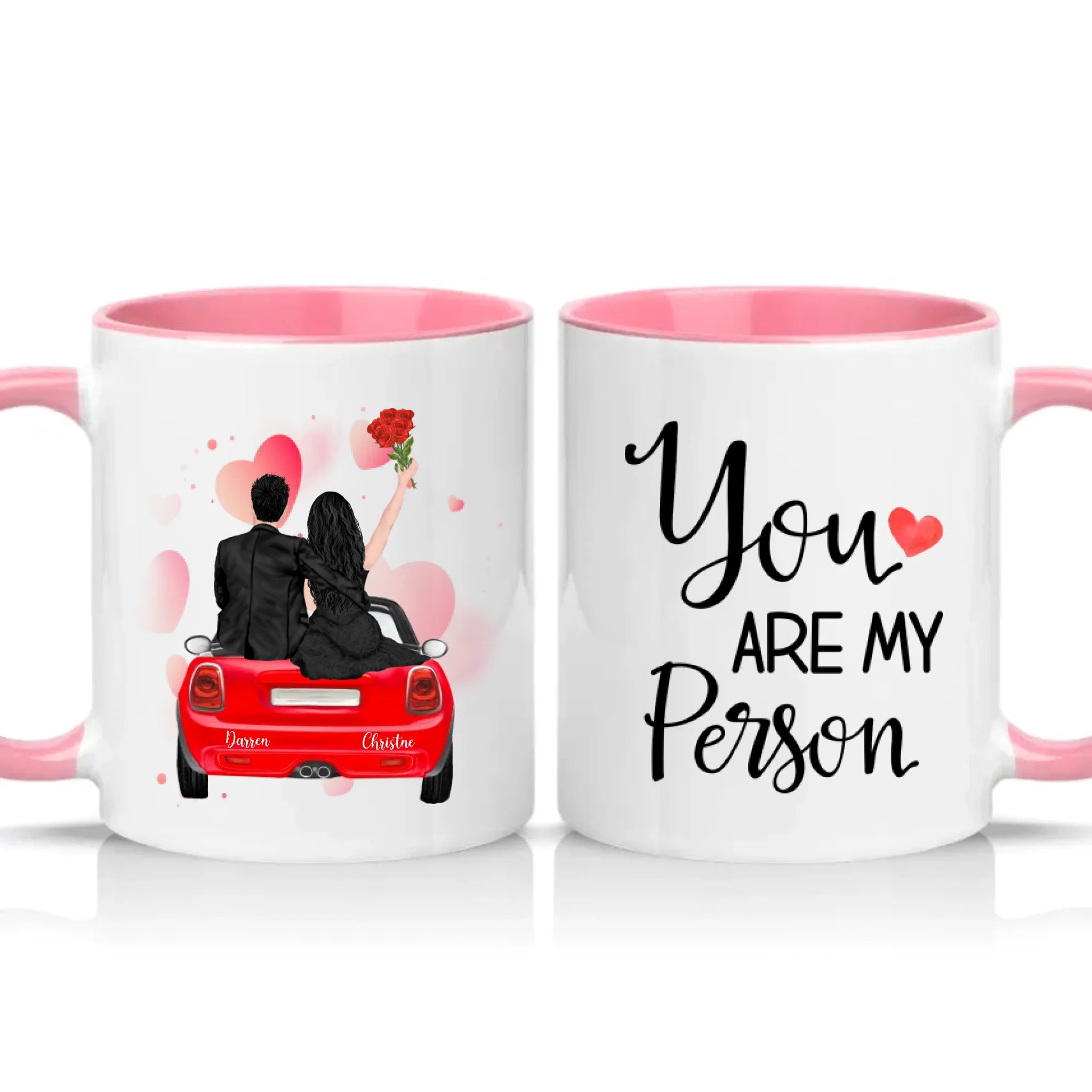 Two Tone 11oz Mug Pink
