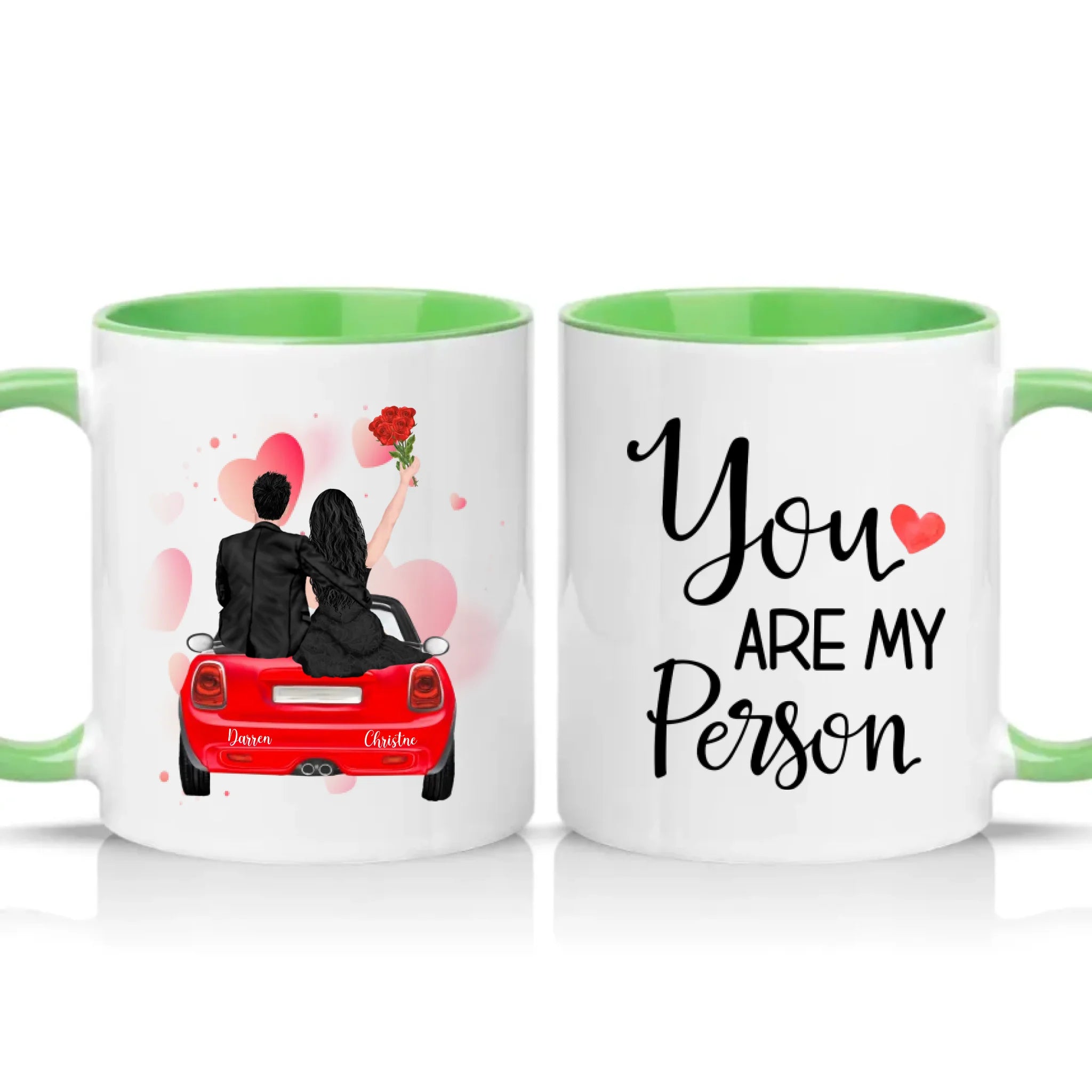 Two Tone 11oz Mug Green