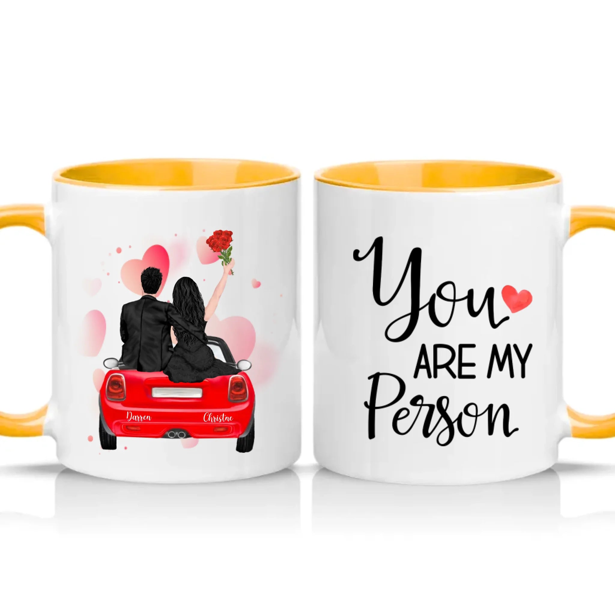 Two Tone 11oz Mug Golden Yellow