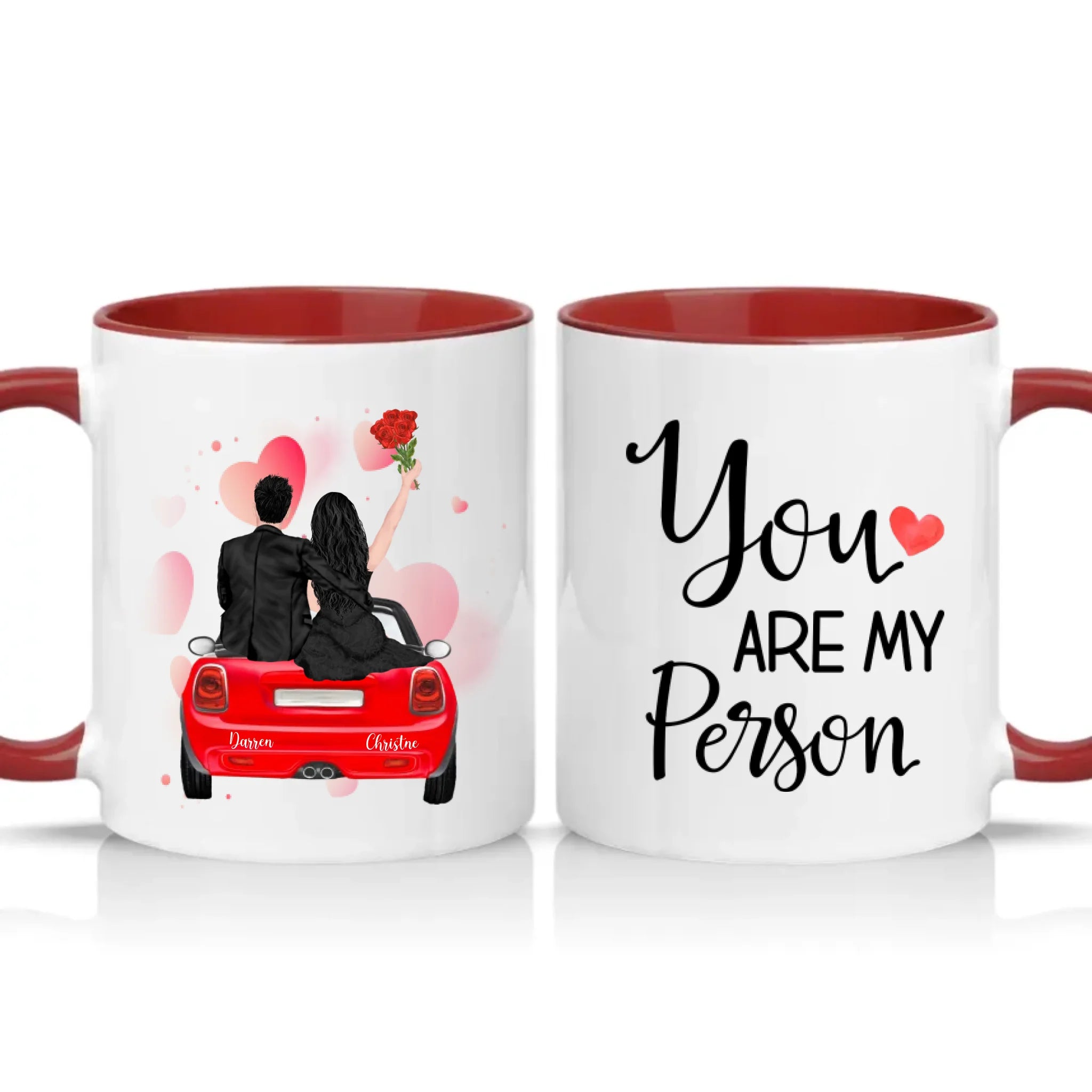 Two Tone 11oz Mug Burgundy