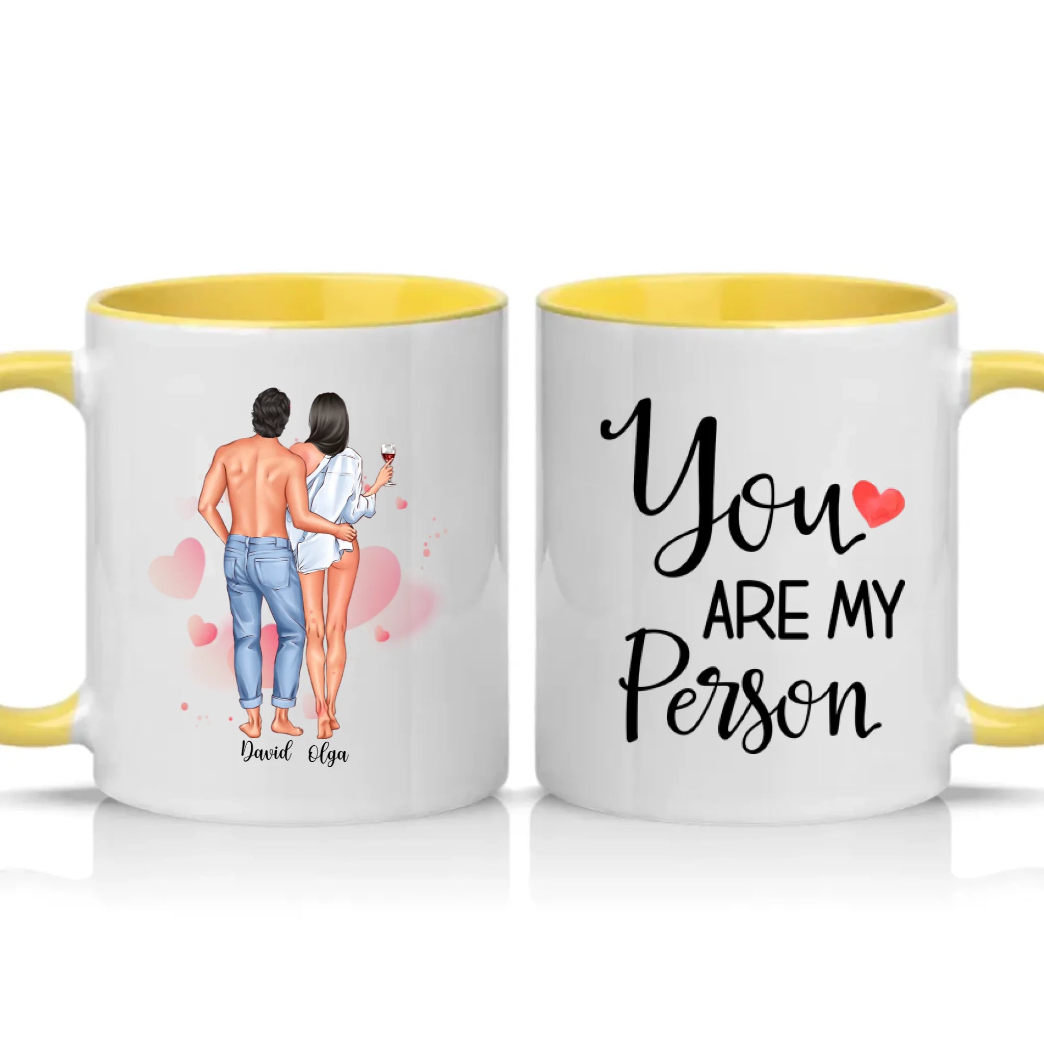 Two Tone 11oz Mug Yellow