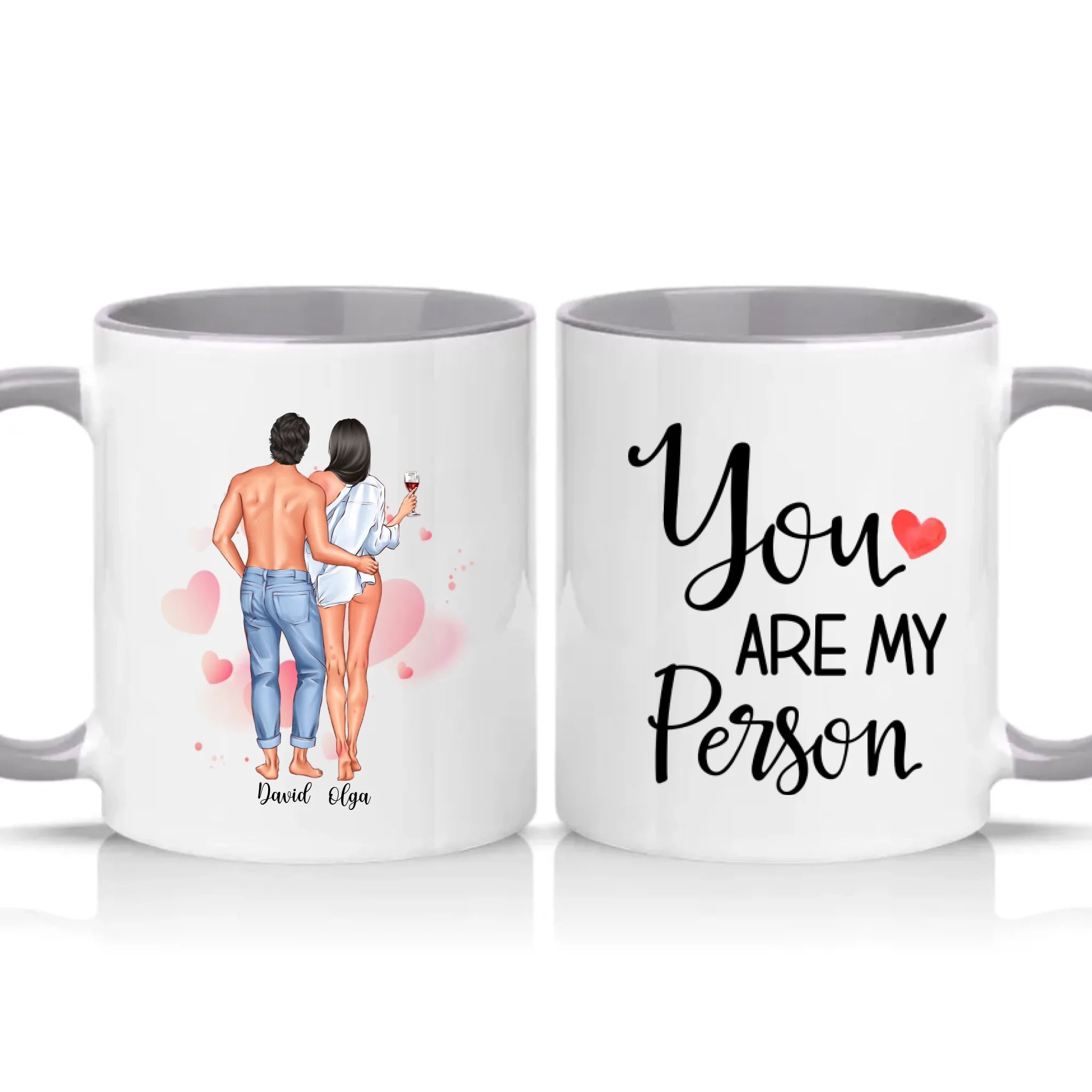 Two Tone 11oz Mug Grey