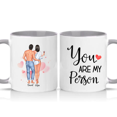 Two Tone 11oz Mug Grey