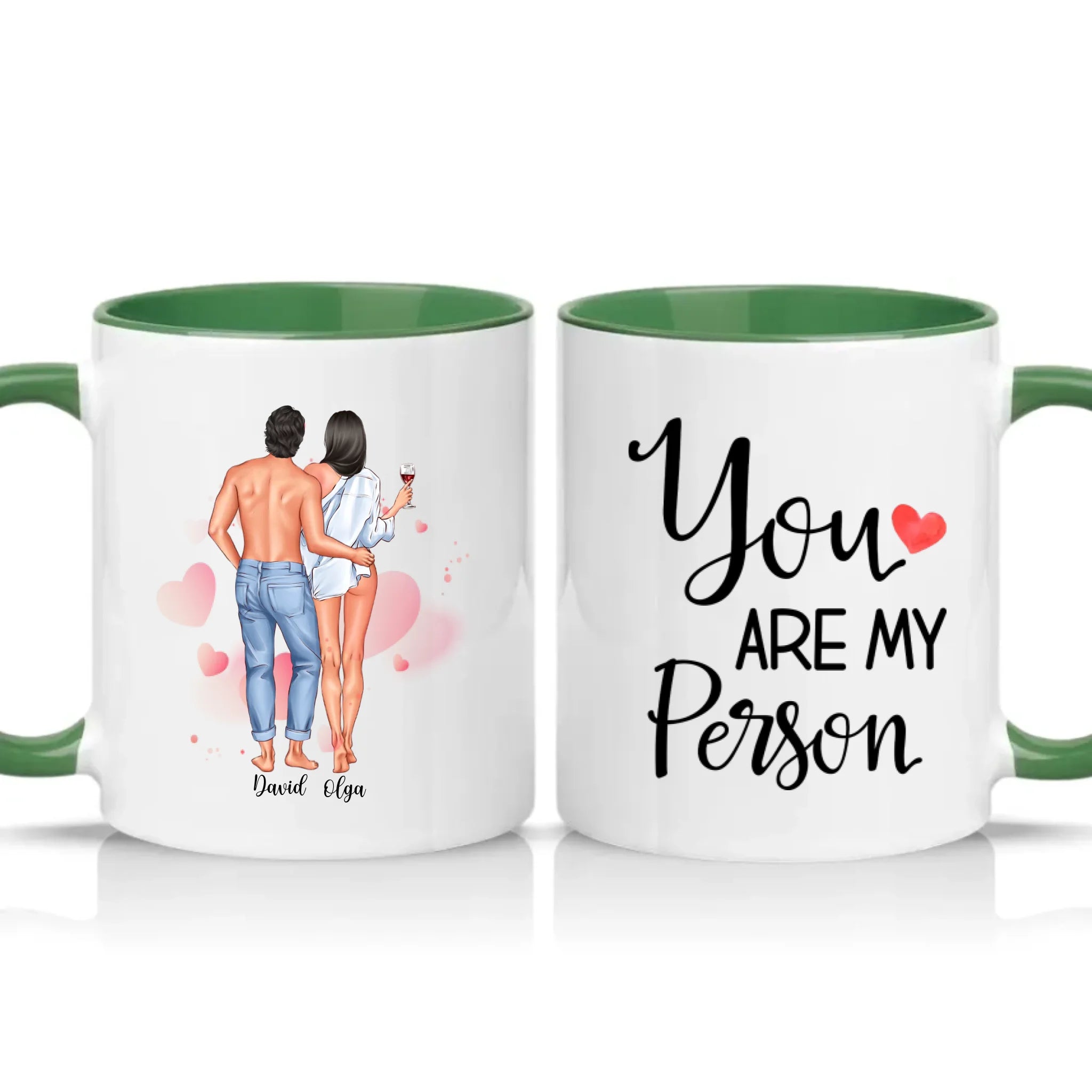 Two Tone 11oz Mug Racing Green