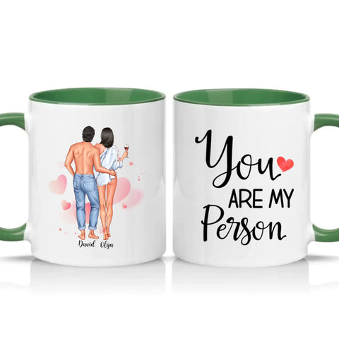 Two Tone 11oz Mug Racing Green