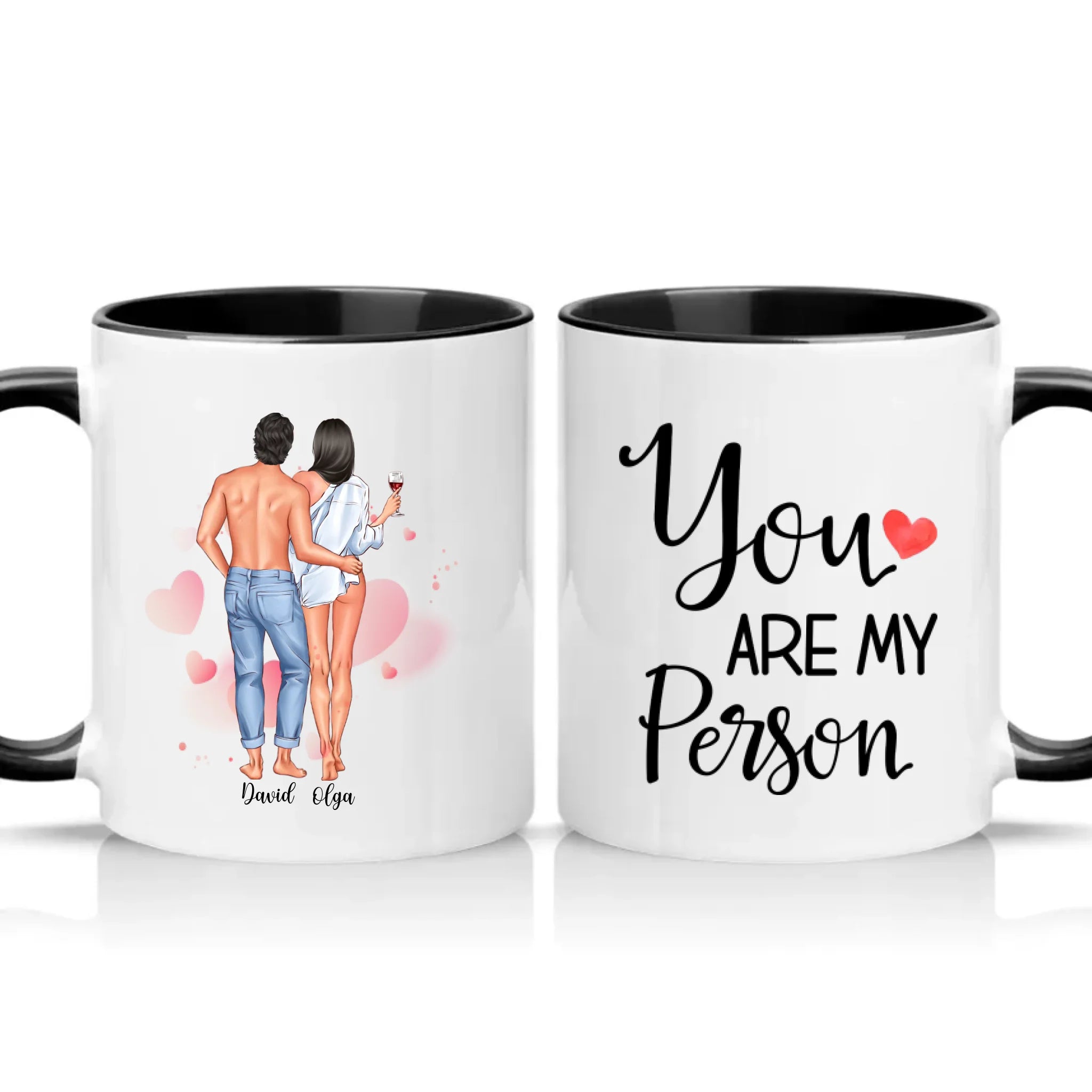 Two Tone 11oz Mug Black