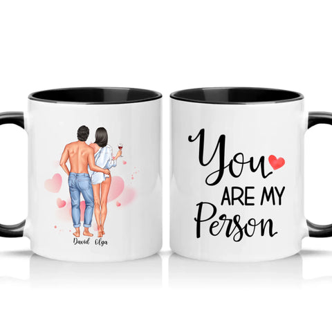 Two Tone 11oz Mug Black