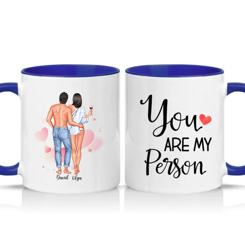 Two Tone 11oz Mug Dark Blue