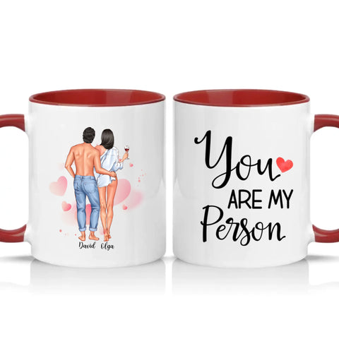 Two Tone 11oz Mug Burgundy