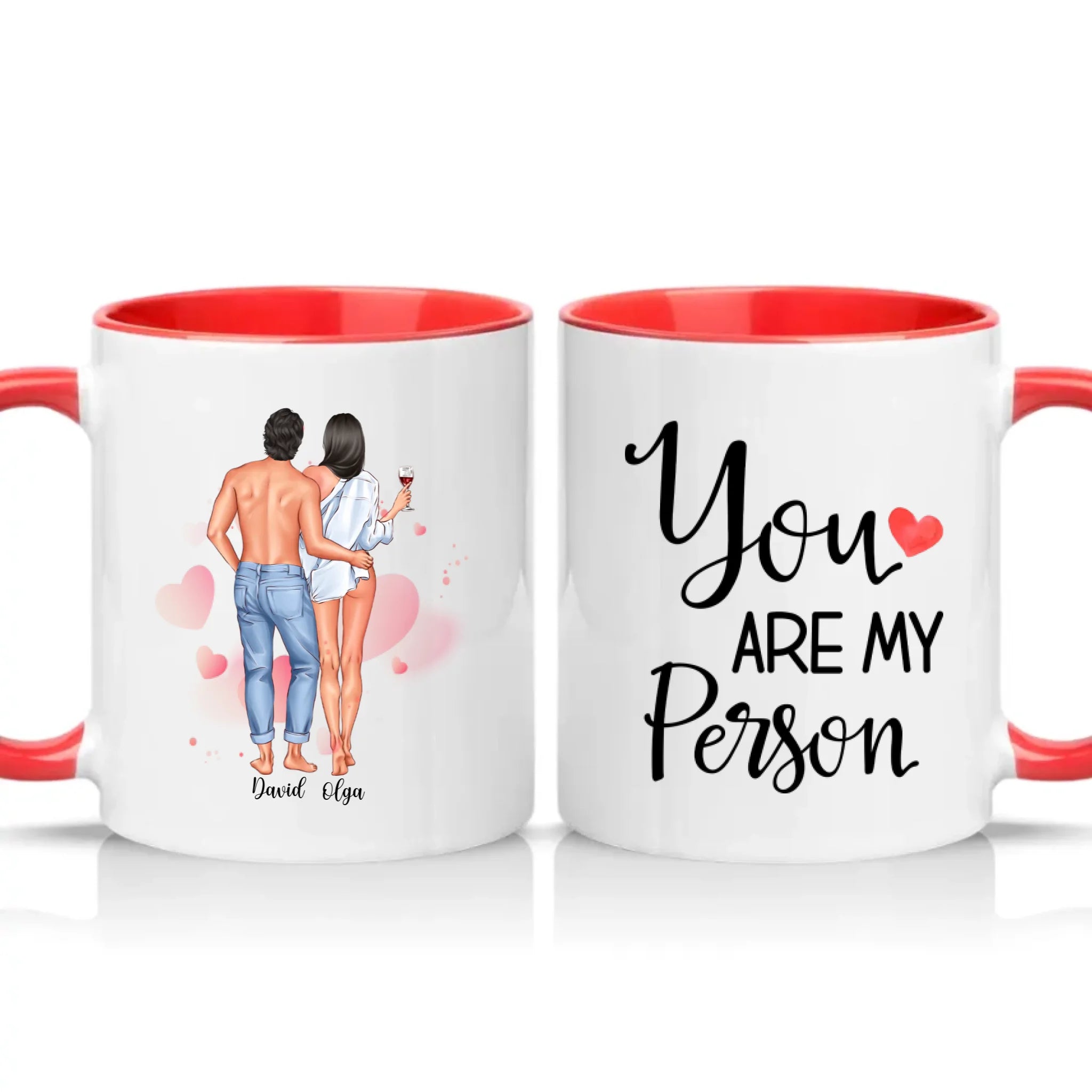 Two Tone 11oz Mug Red