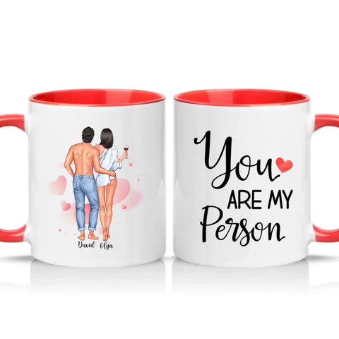 Two Tone 11oz Mug Red