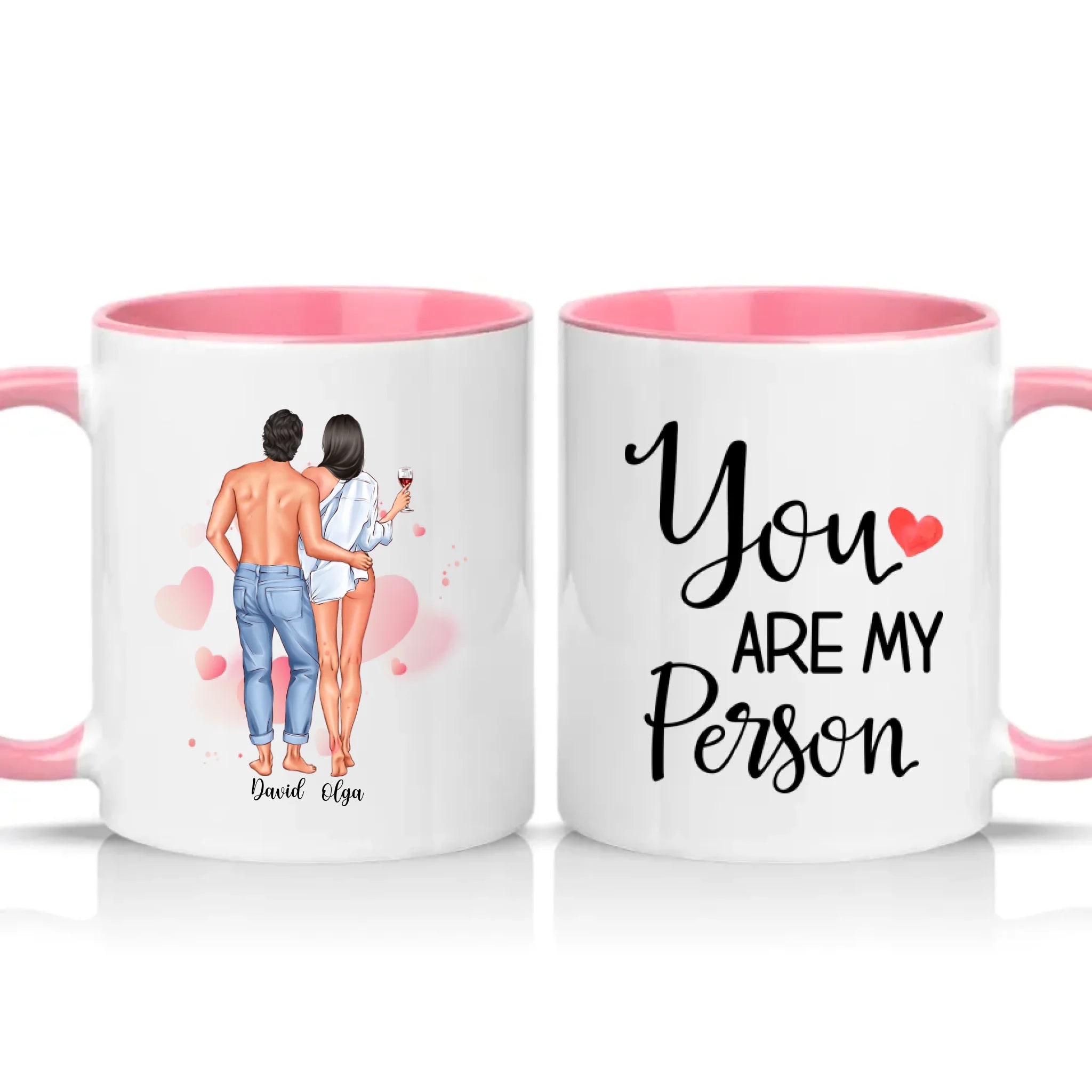 Two Tone 11oz Mug Pink