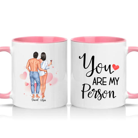 Two Tone 11oz Mug Pink