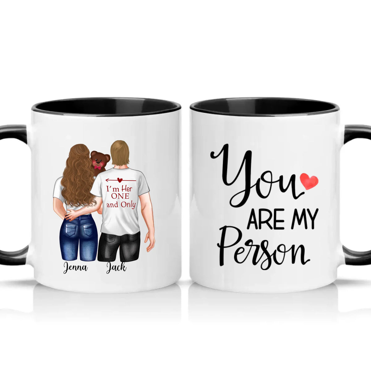 Two Tone 11oz Mug Black
