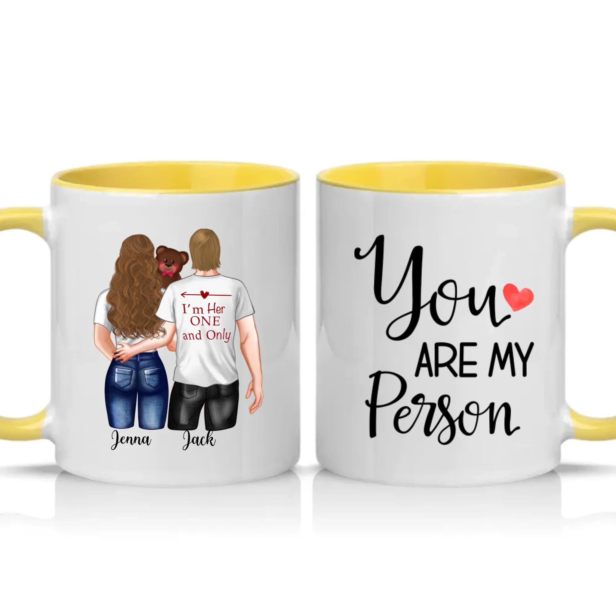 Two Tone 11oz Mug Yellow