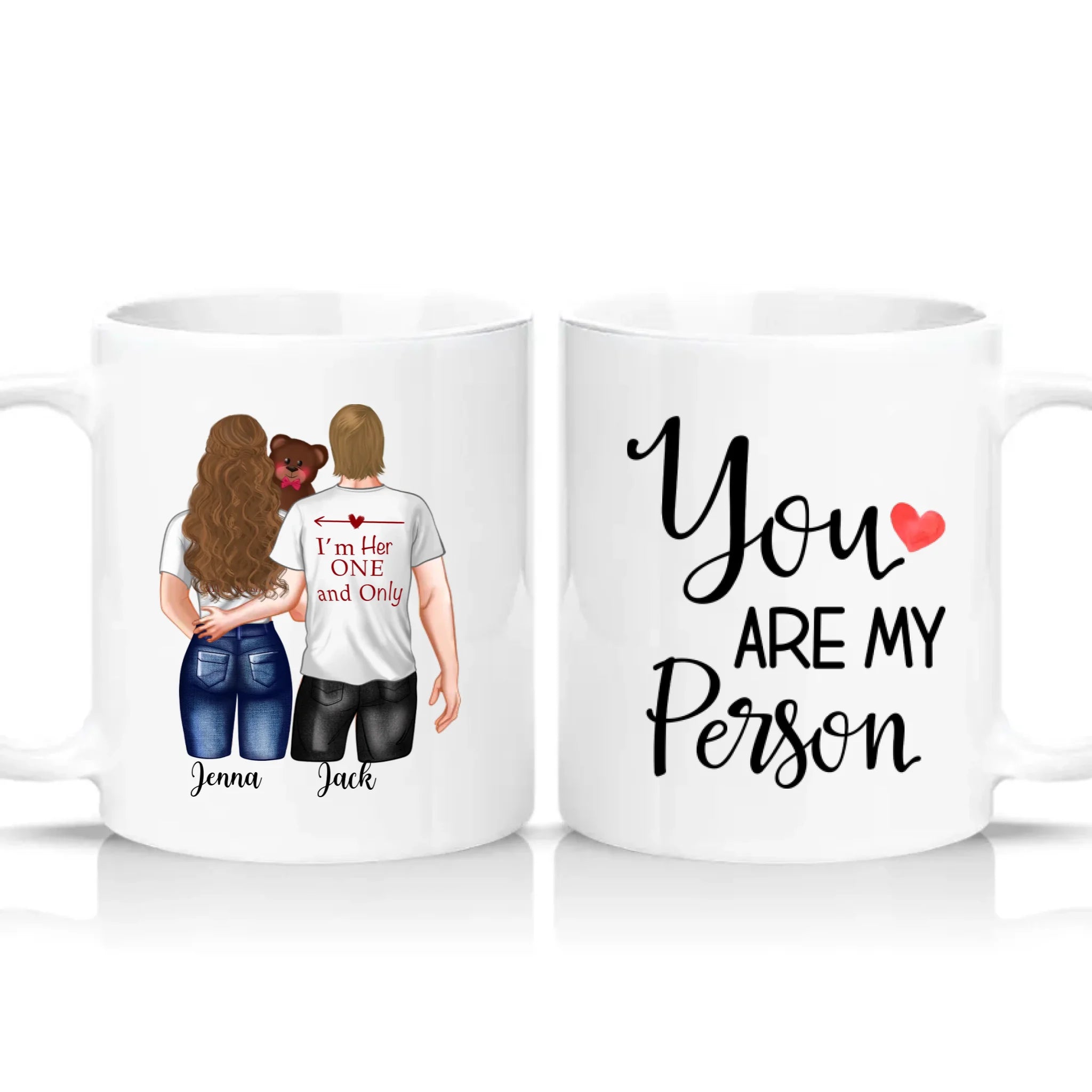 Two Tone 11oz Mug White