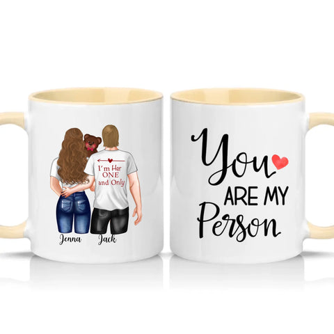 Two Tone 11oz Mug Cream
