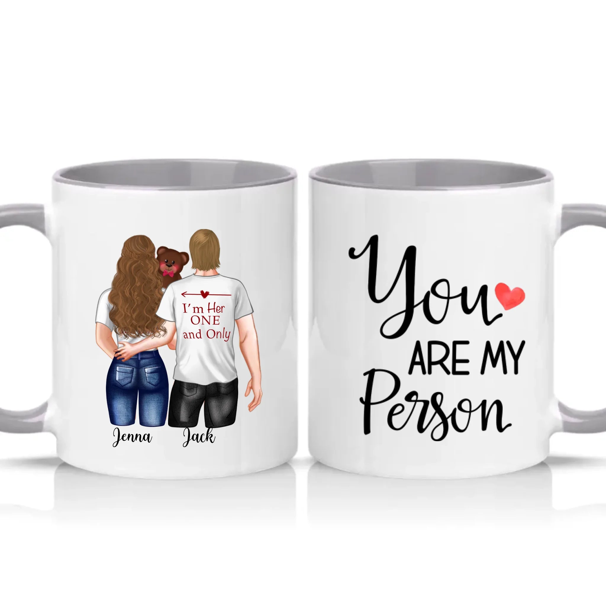 Two Tone 11oz Mug Grey