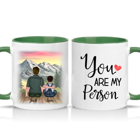 Two Tone 11oz Mug Racing Green