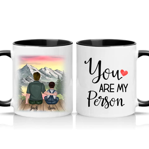 Two Tone 11oz Mug Black