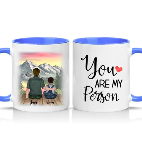 Two Tone 11oz Mug Medium Blue