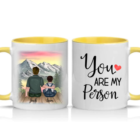 Two Tone 11oz Mug Yellow