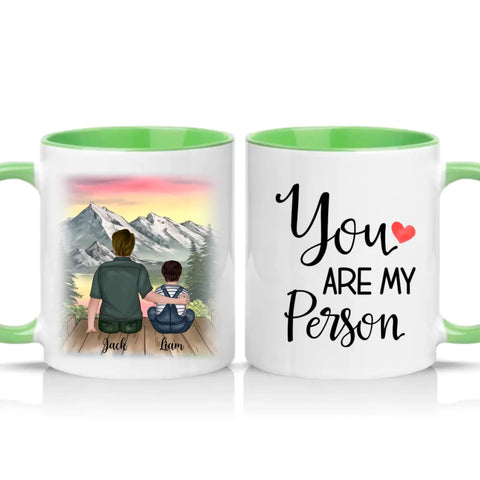 Two Tone 11oz Mug Green