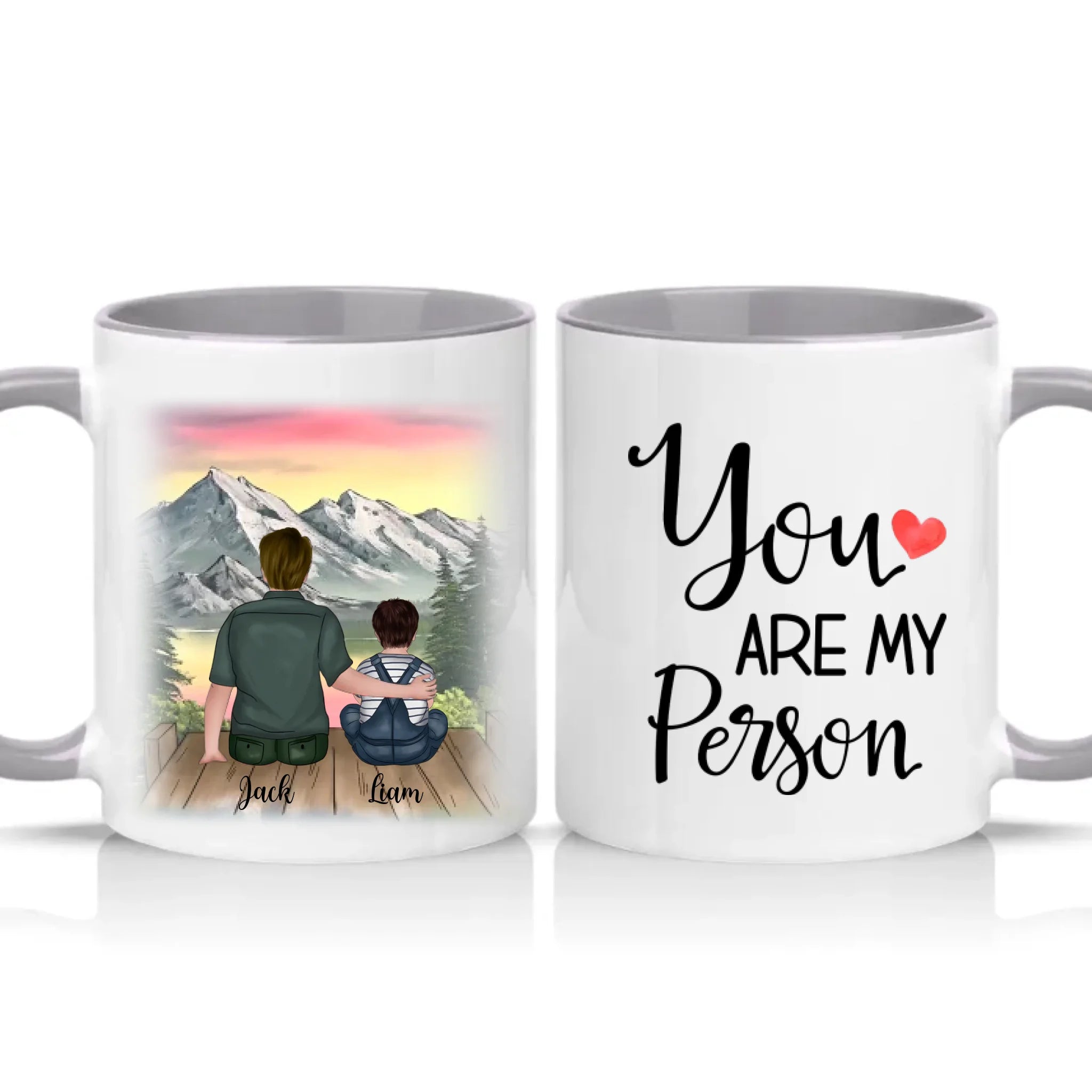 Two Tone 11oz Mug Grey