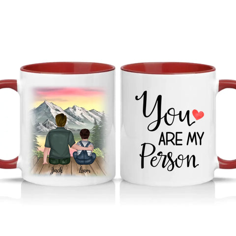 Two Tone 11oz Mug Burgundy