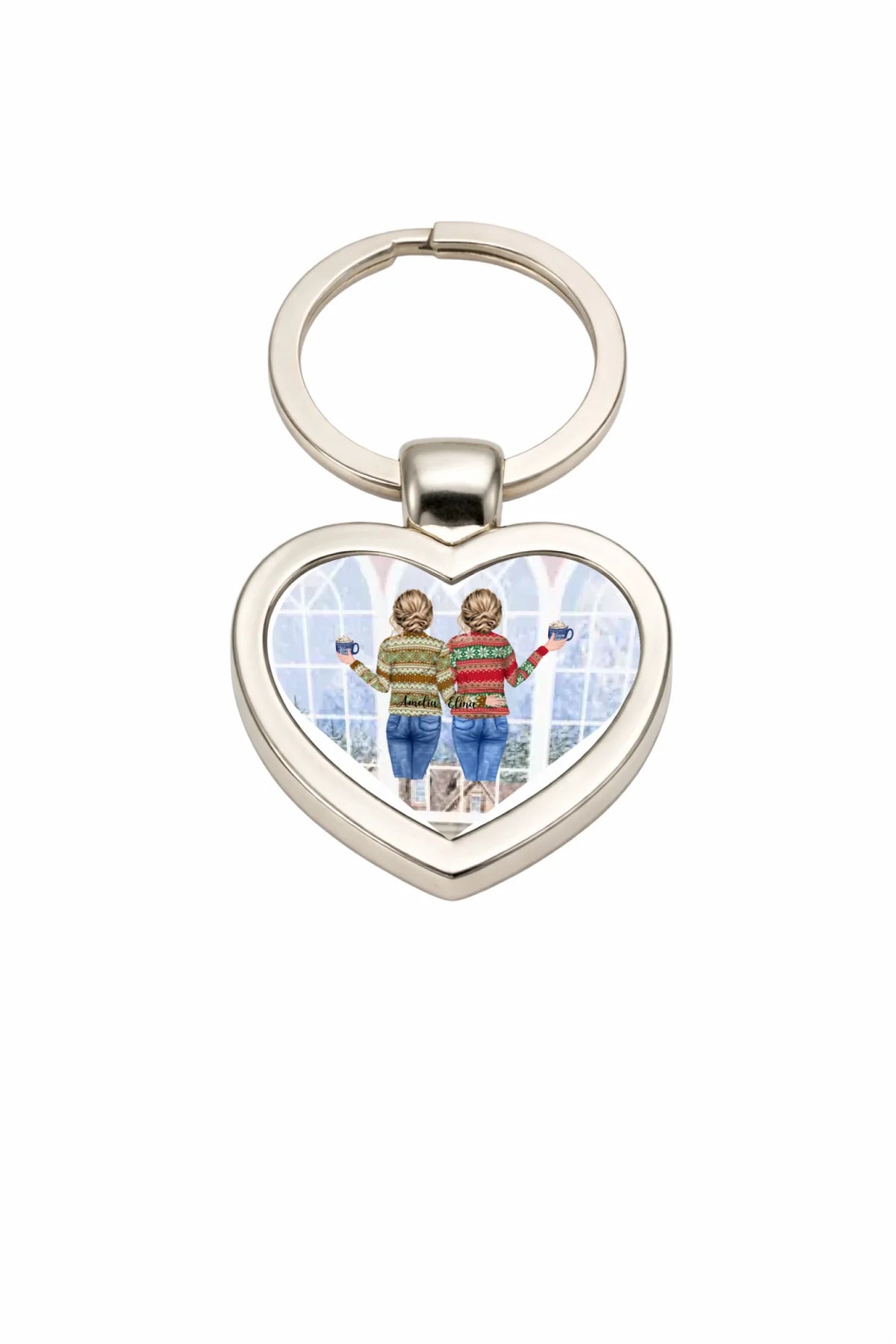 Dye Sub Keyring heart