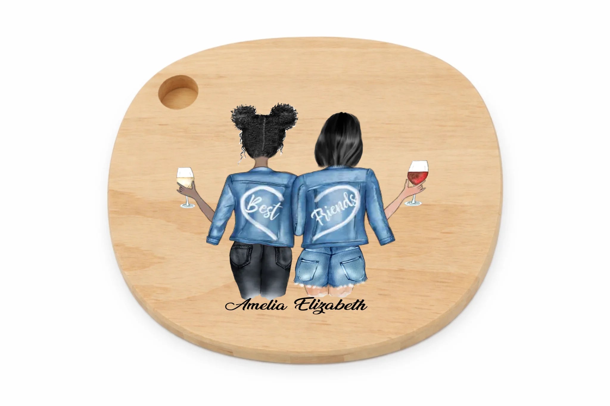 Dye Sub Serving Board Wooden Oval