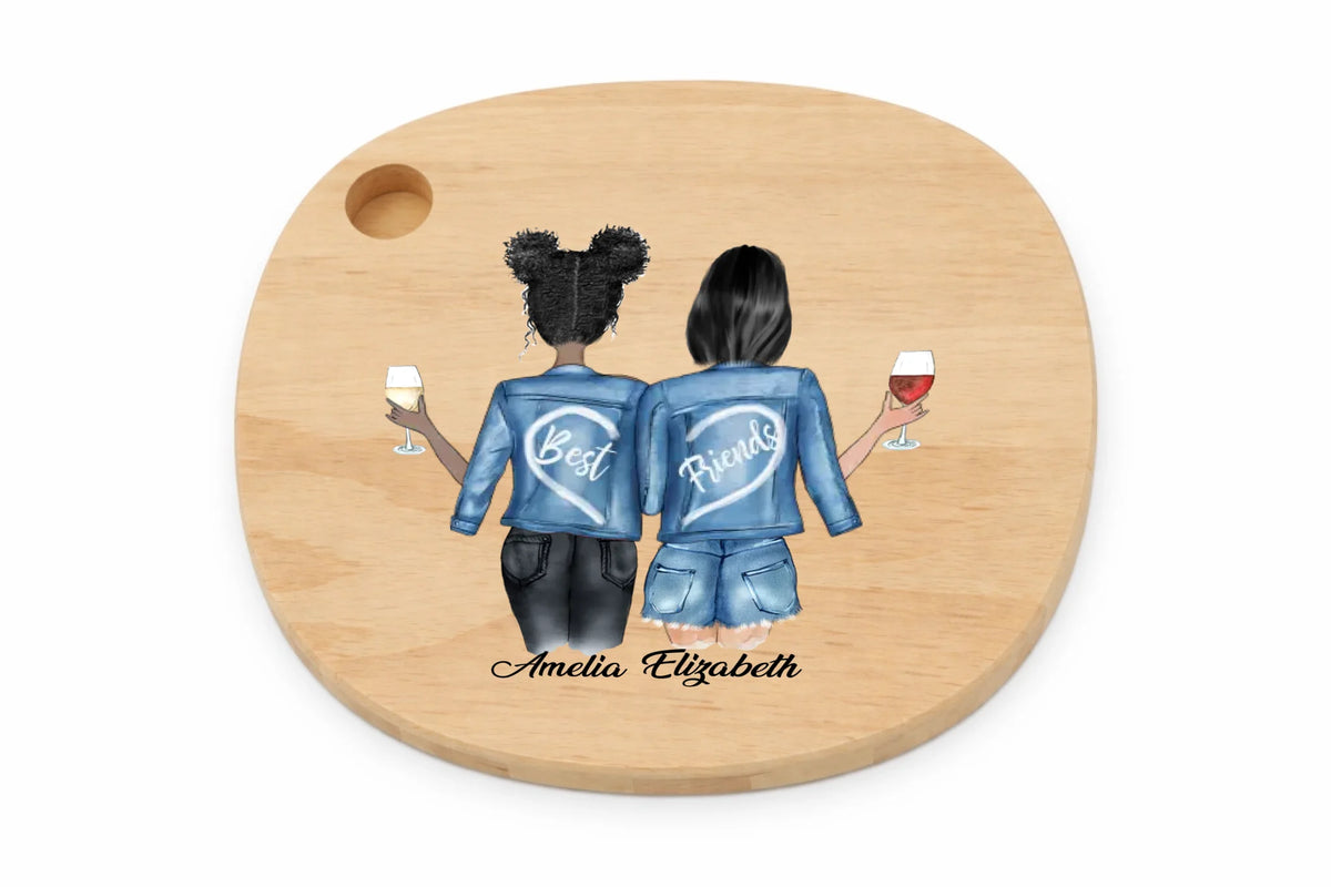 Dye Sub Serving Board Wooden Oval