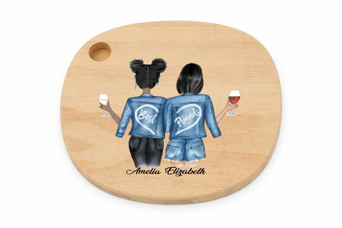 Dye Sub Serving Board Wooden Oval