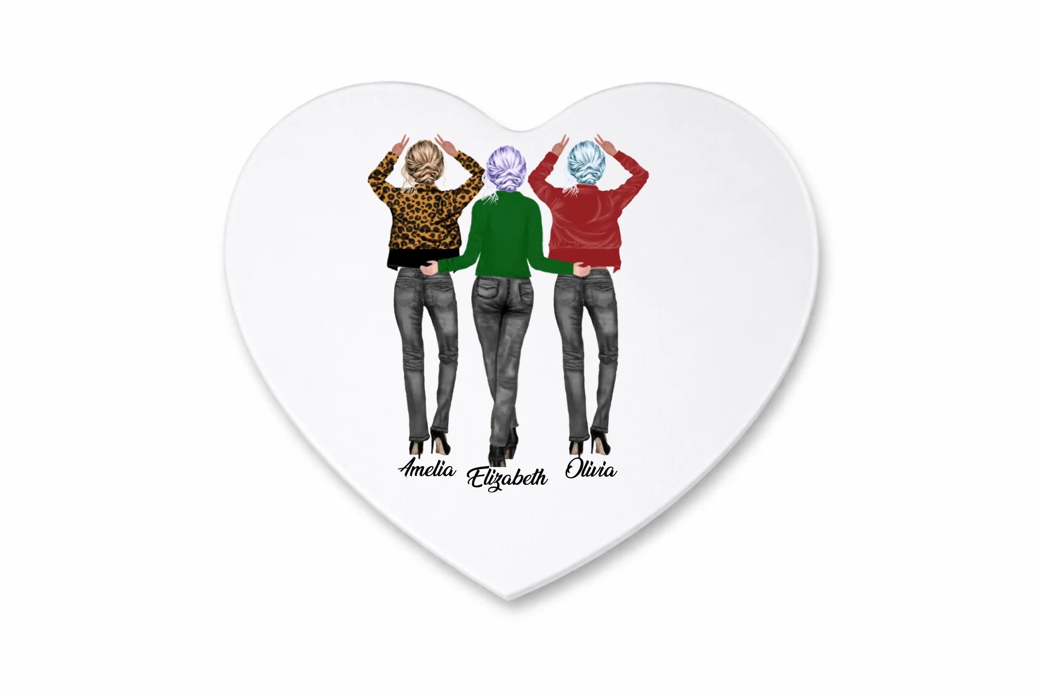 Dye Sub Fridge Magnet Polymer Heart