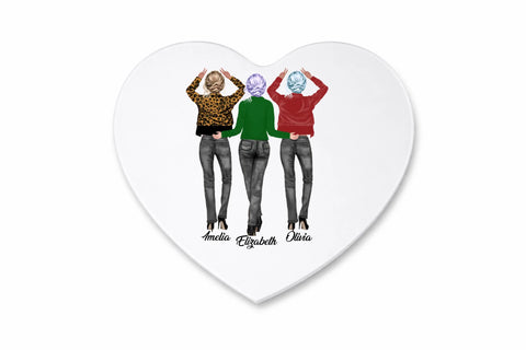 Dye Sub Fridge Magnet Polymer Heart