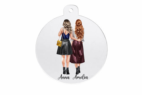 Acrylic Decorations Baubles Large
