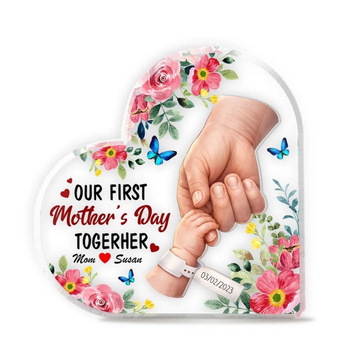 Custom Two Friend Acrylic Block – Gift for Friends UK
