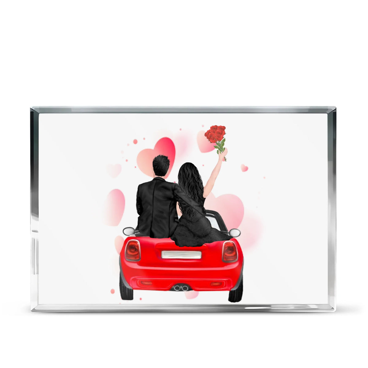 Valentine’s Day Acrylic Plaque Rectangle – Gift for Girlfriend & Boyfriend