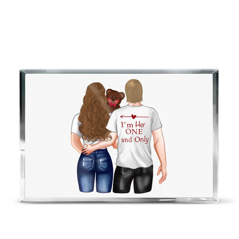 Valentine Acrylic Plaque Rectangle – You Are My Person Gift for Couples