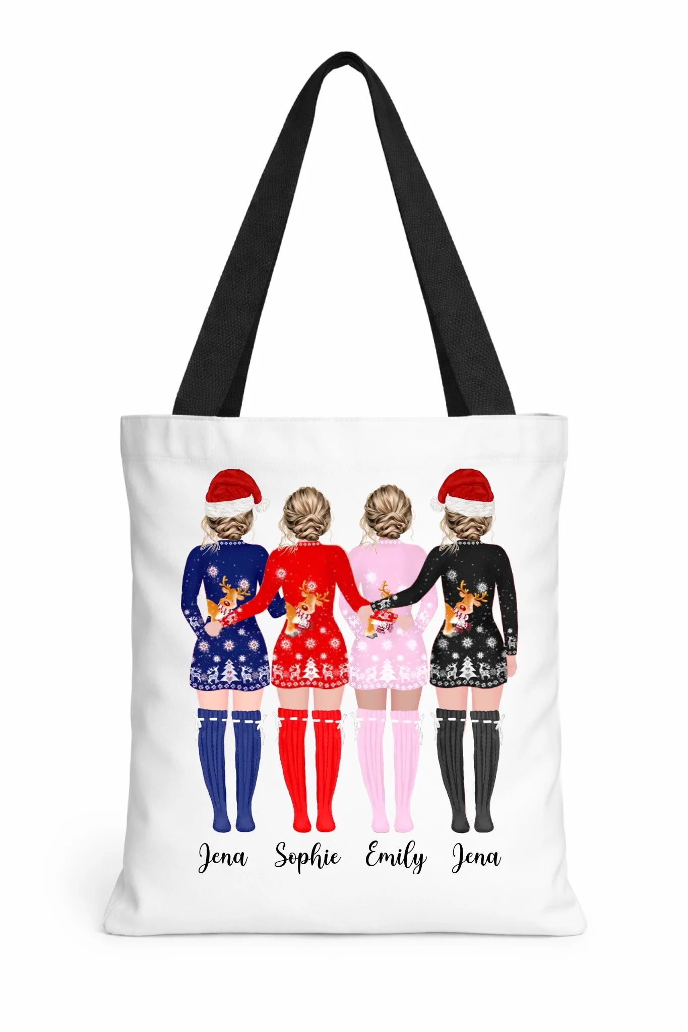 Dye Sub Canvas Tote Black Handles
