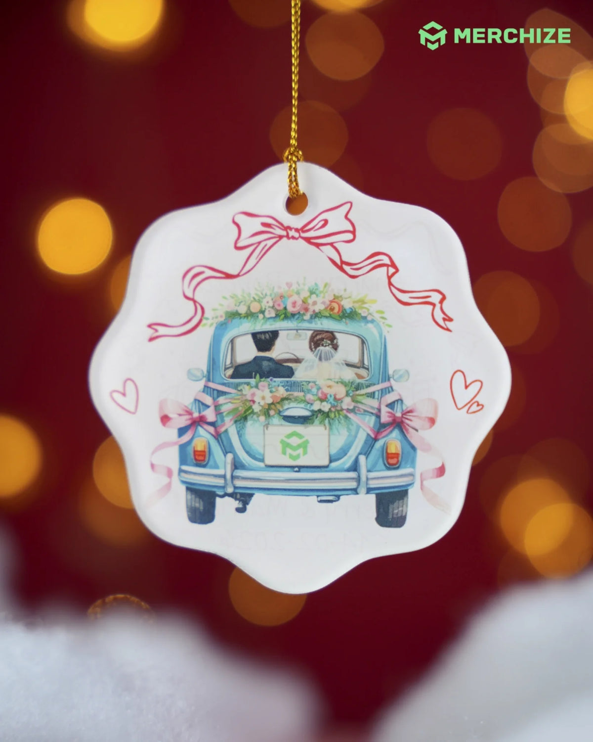 Valentine’s Day  Printed & Cut-out Acrylic Ornaments – Gift for Couple UK