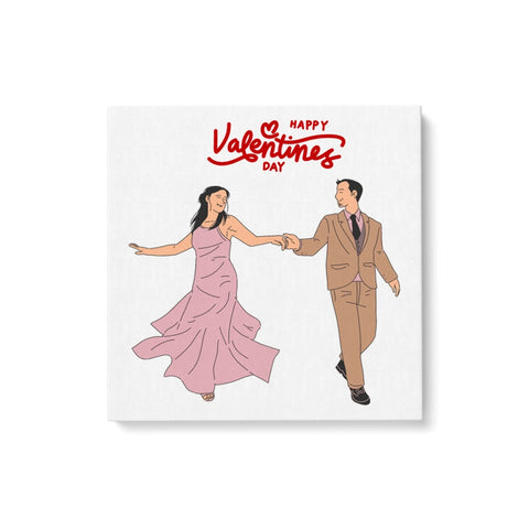 Mom & Two Daughters Matte Canvas – Family Gift UK